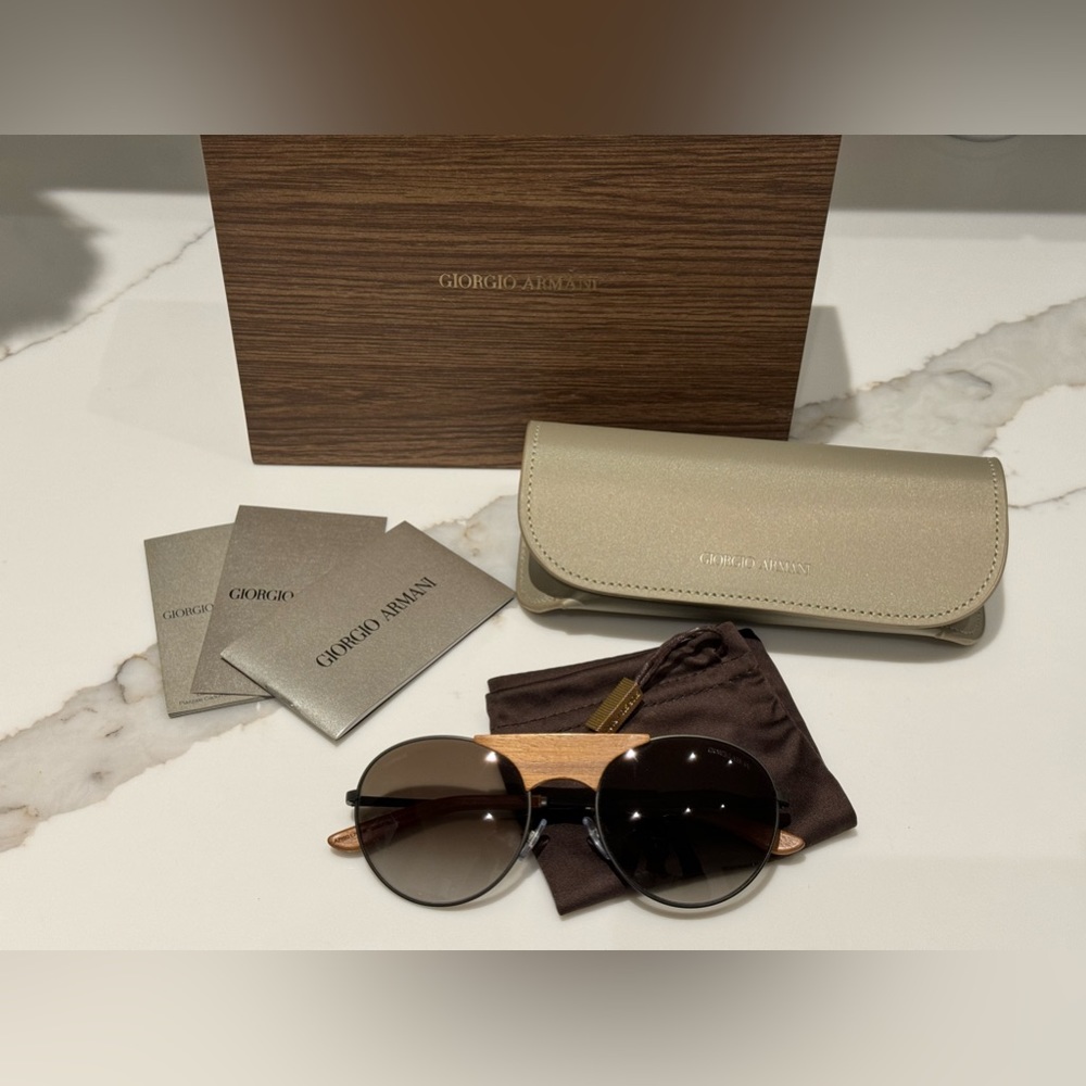 Giorgio Armani Limited Edition Sunglasses - Wood/Titanium